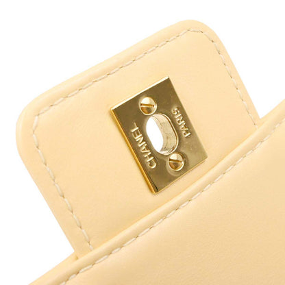 Chanel Beige Calfskin Wild Stitch Handbag
