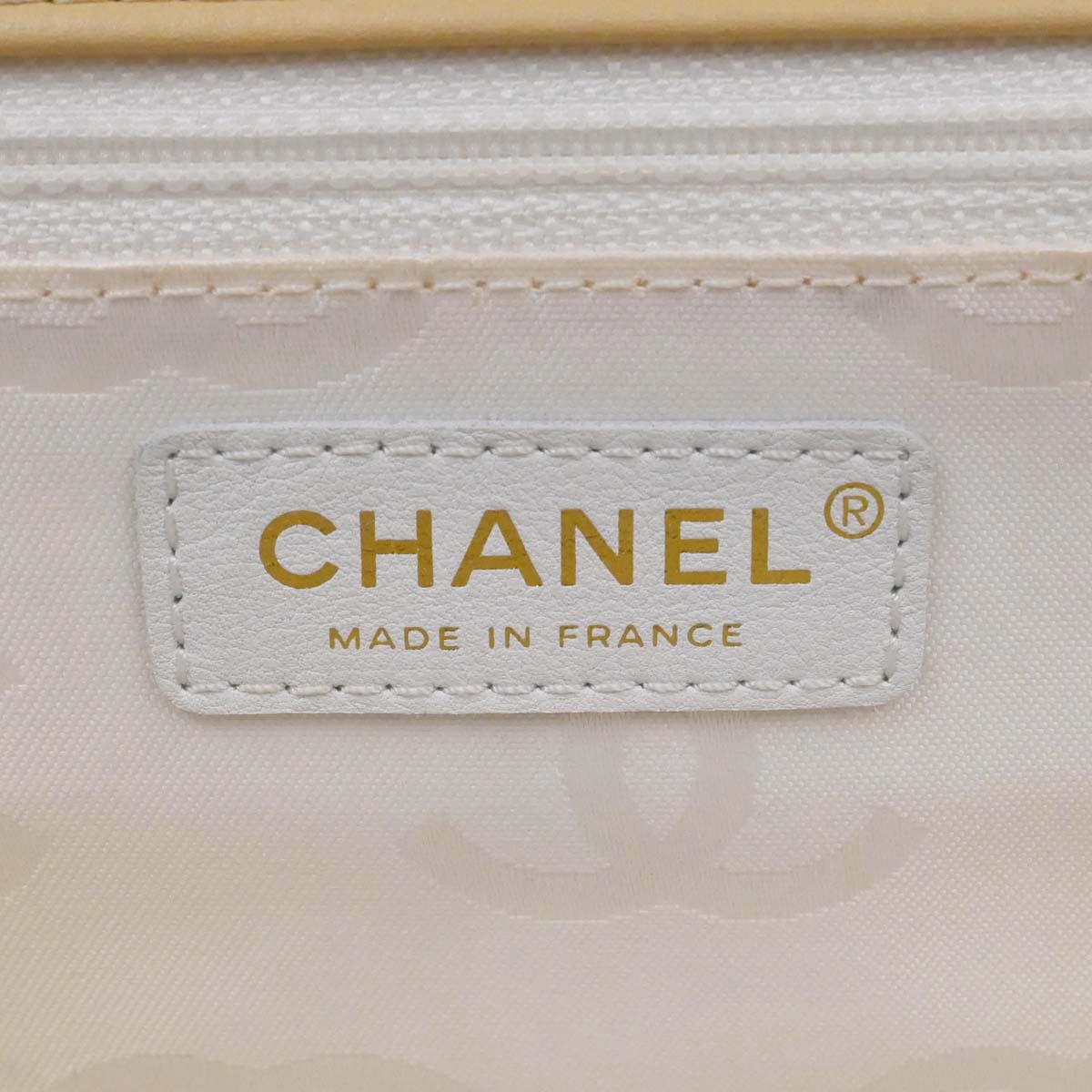 Chanel Beige Calfskin Wild Stitch Handbag