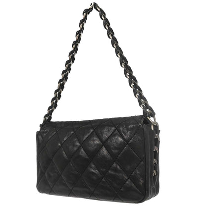 Chanel Black Calfskin Chain Handbag