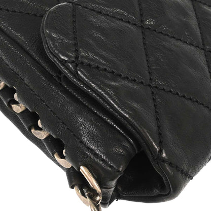 Chanel Black Calfskin Chain Handbag