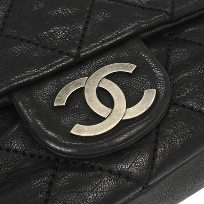 Chanel Black Calfskin Chain Handbag