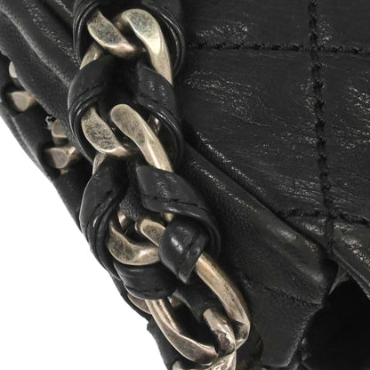 Chanel Black Calfskin Chain Handbag