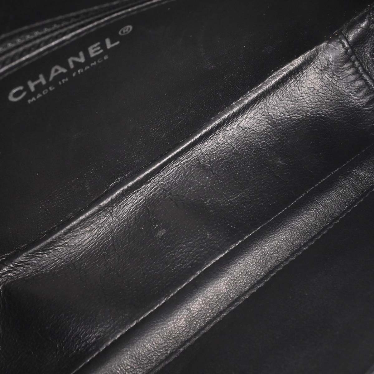 Chanel Black Calfskin Chain Handbag