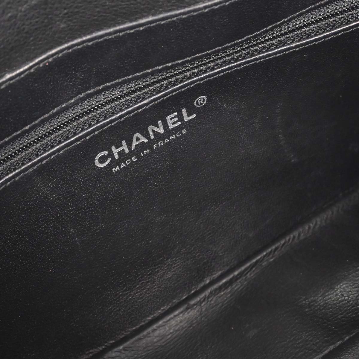 Chanel Black Calfskin Chain Handbag