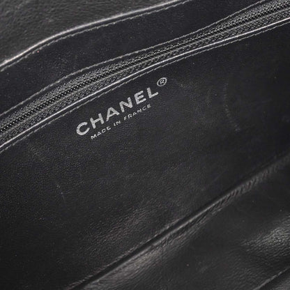 Chanel Black Calfskin Chain Handbag