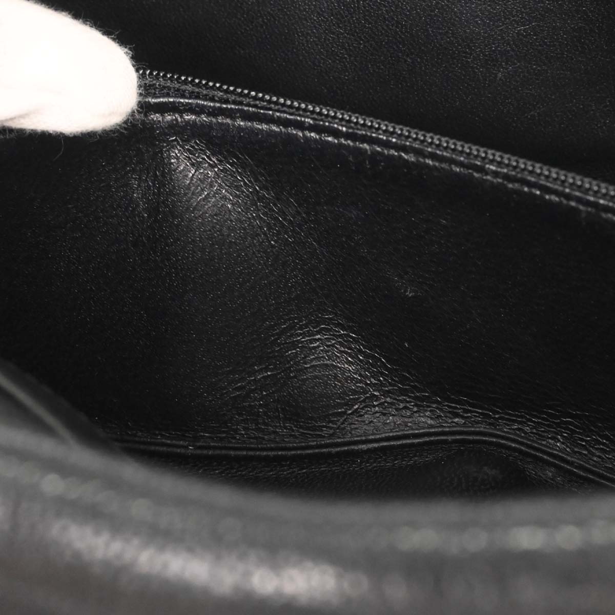 Chanel Black Calfskin Chain Handbag