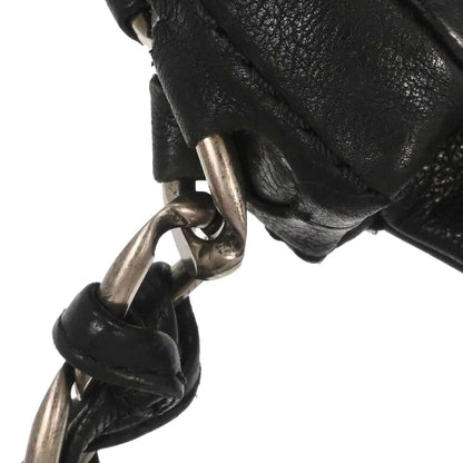 Chanel Black Calfskin Chain Handbag