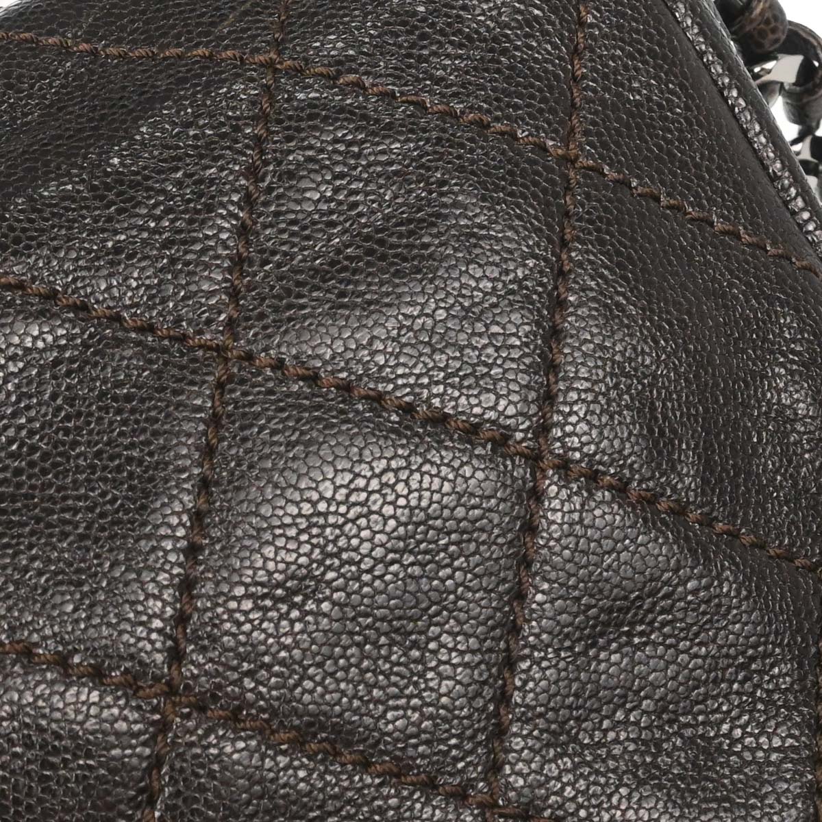 Chanel Brown Caviar Skin Handbag