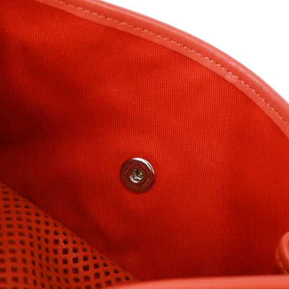 Chanel Red Perforated Calfskin French Riviera Shoulder Bag