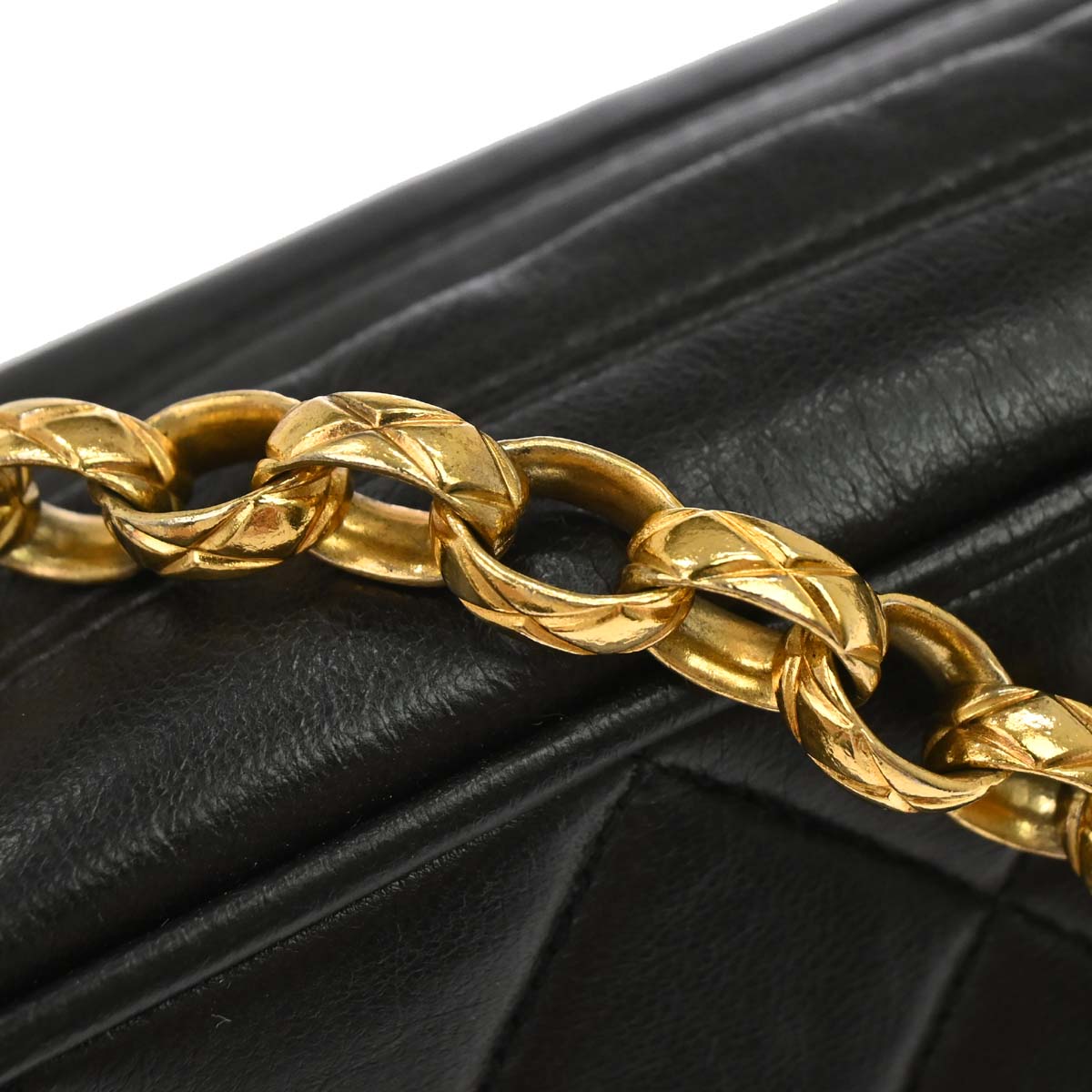 Chanel Black Lambskin Camera Bag Mini