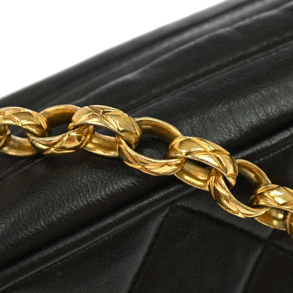 Chanel Black Lambskin Camera Bag Mini