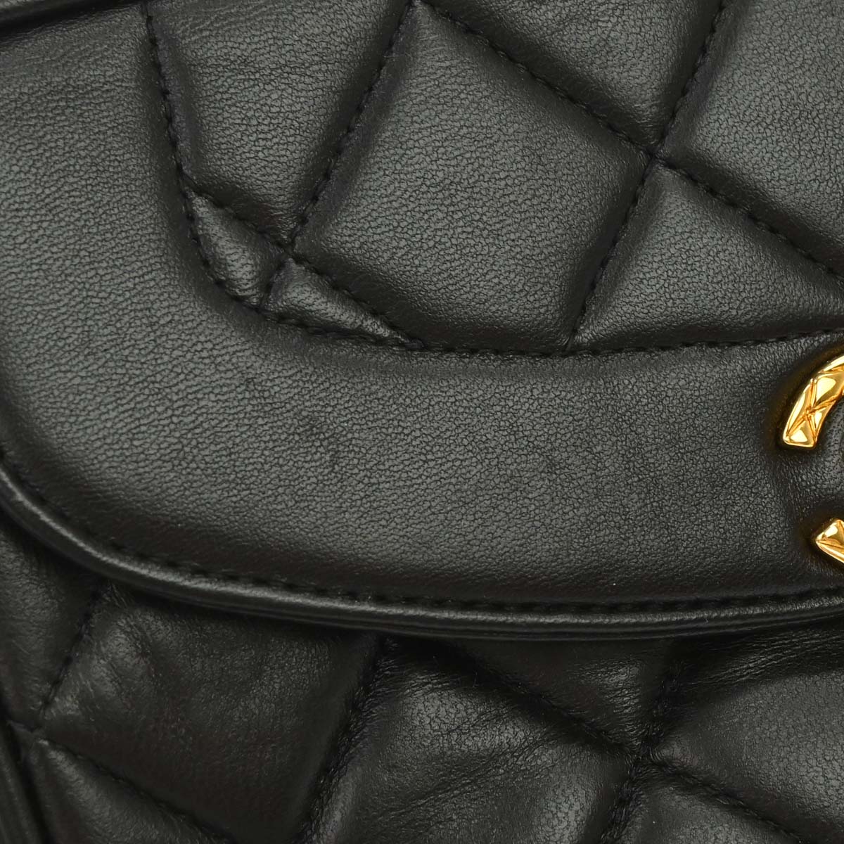 Chanel Black Lambskin Camera Bag Mini