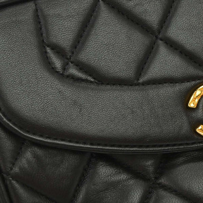 Chanel Black Lambskin Camera Bag Mini