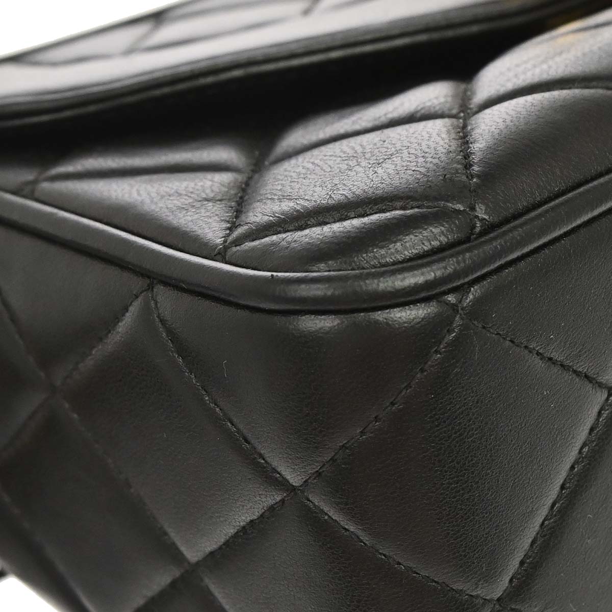 Chanel Black Lambskin Camera Bag Mini
