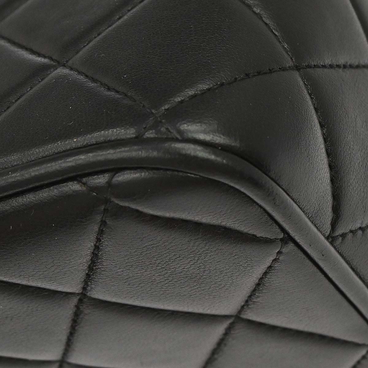 Chanel Black Lambskin Camera Bag Mini