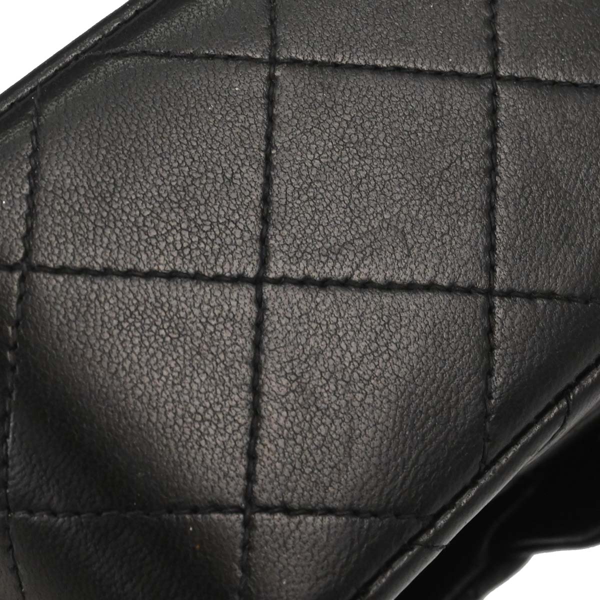 Chanel Black Lambskin Mini Classic Square Flap Shoulder Bag 17