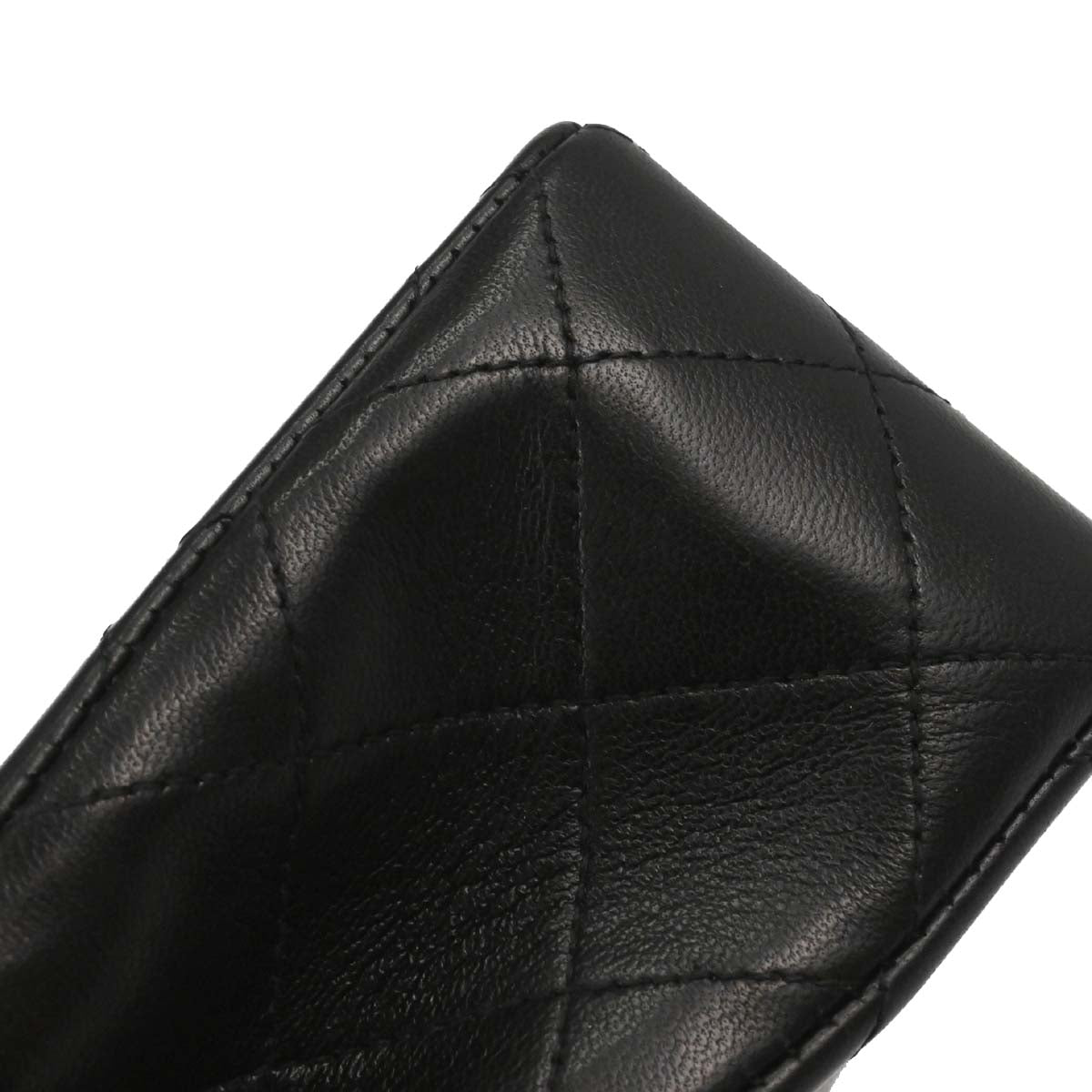 Chanel Black Lambskin Mini Classic Square Flap Shoulder Bag 17