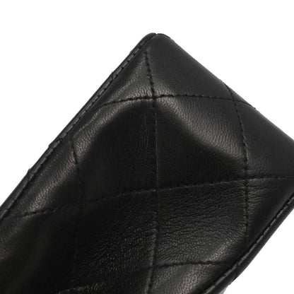 Chanel Black Lambskin Mini Classic Square Flap Shoulder Bag 17