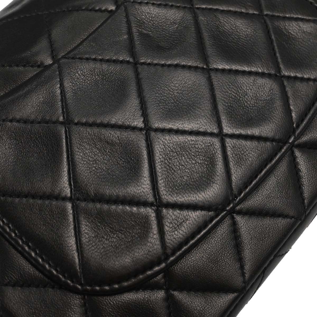 Chanel Black Lambskin Mini Classic Square Flap Shoulder Bag 17