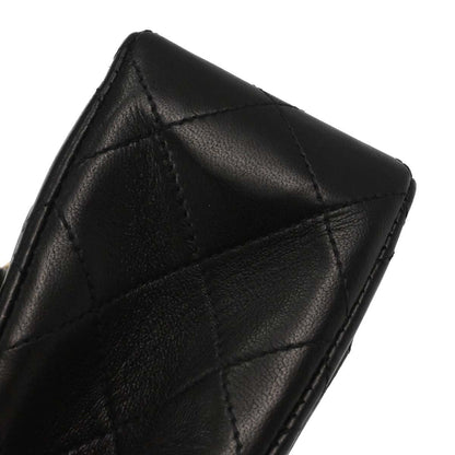 Chanel Black Lambskin Mini Classic Square Flap Shoulder Bag 17