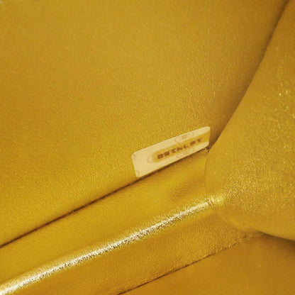 Chanel Gold Lambskin Straight Flap Shoulder Bag