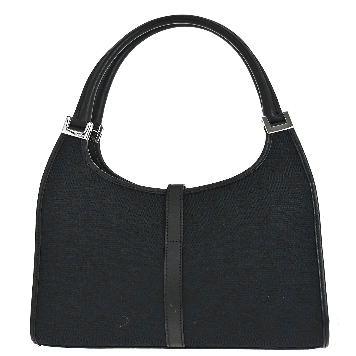 Gucci Black Canvas GG Jackie Handbag