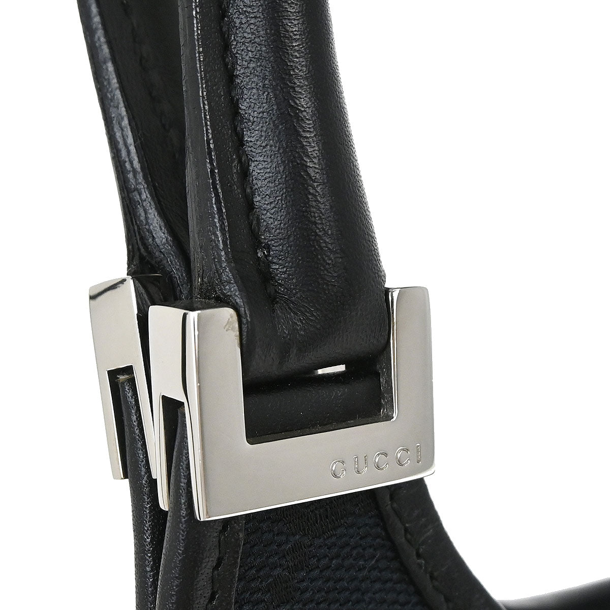 Gucci Black Canvas GG Jackie Handbag