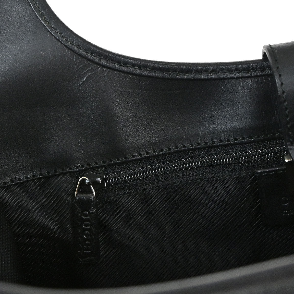 Gucci Black Canvas GG Jackie Handbag