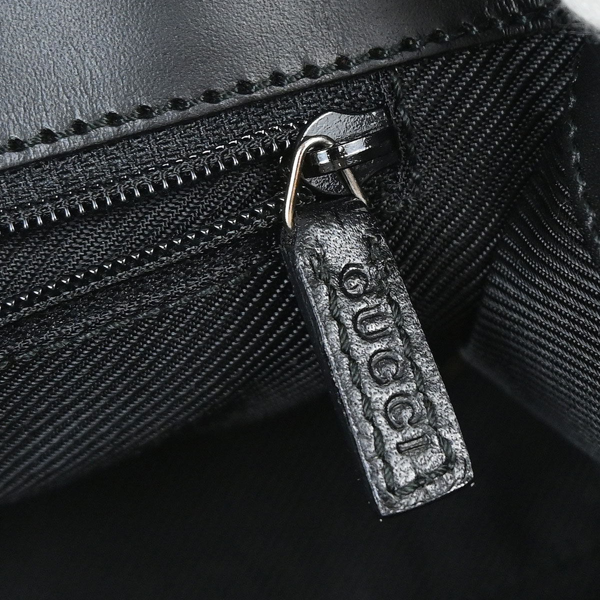 Gucci Black Canvas GG Jackie Handbag
