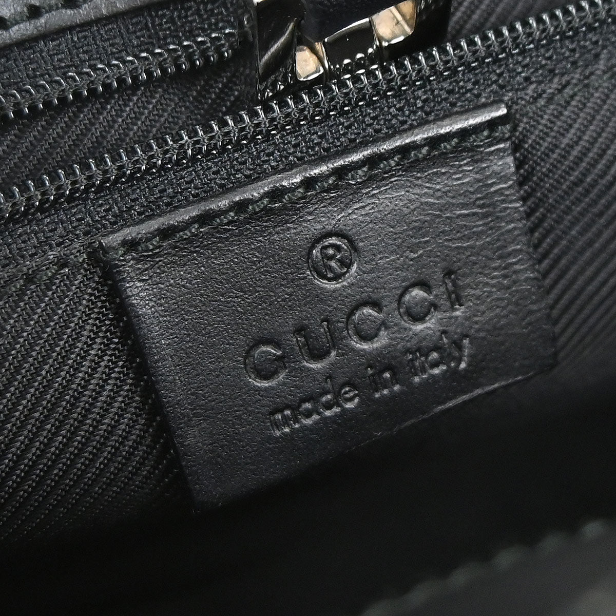 Gucci Black Canvas GG Jackie Handbag