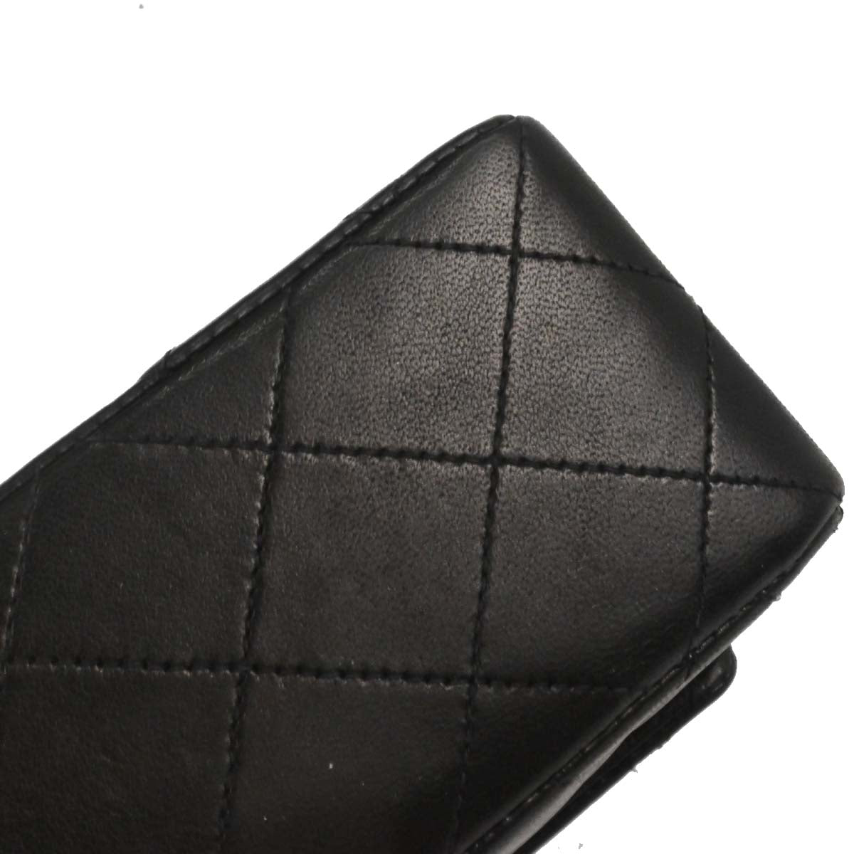 Chanel 1994-1996 Black Lambskin Mini Classic Square Flap Shoulder Bag 17