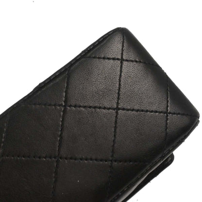 Chanel 1994-1996 Black Lambskin Mini Classic Square Flap Shoulder Bag 17