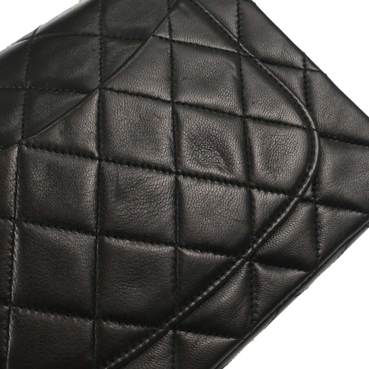 Chanel 1994-1996 Black Lambskin Mini Classic Square Flap Shoulder Bag 17