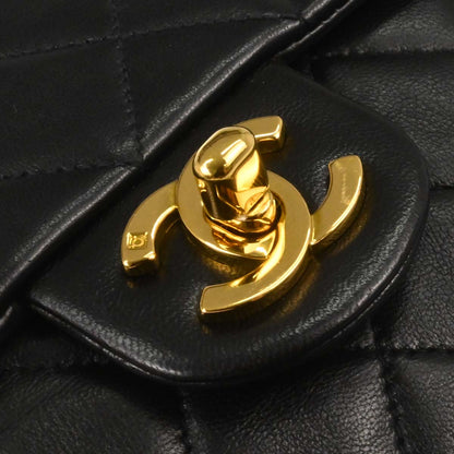 Chanel 1994-1996 Black Lambskin Mini Classic Square Flap Shoulder Bag 17