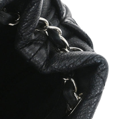 Chanel 2012 Black Caviar Timeless CC Chain Tote Bag