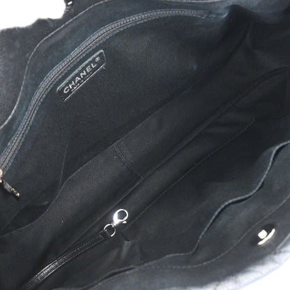 Chanel 2012 Black Caviar Timeless CC Chain Tote Bag