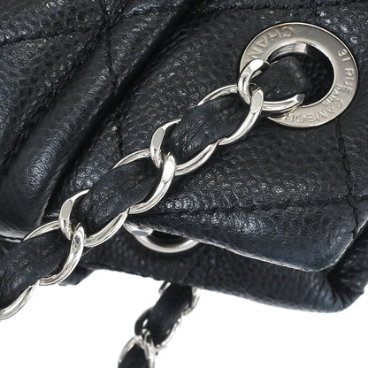 Chanel 2012 Black Caviar Timeless CC Chain Tote Bag