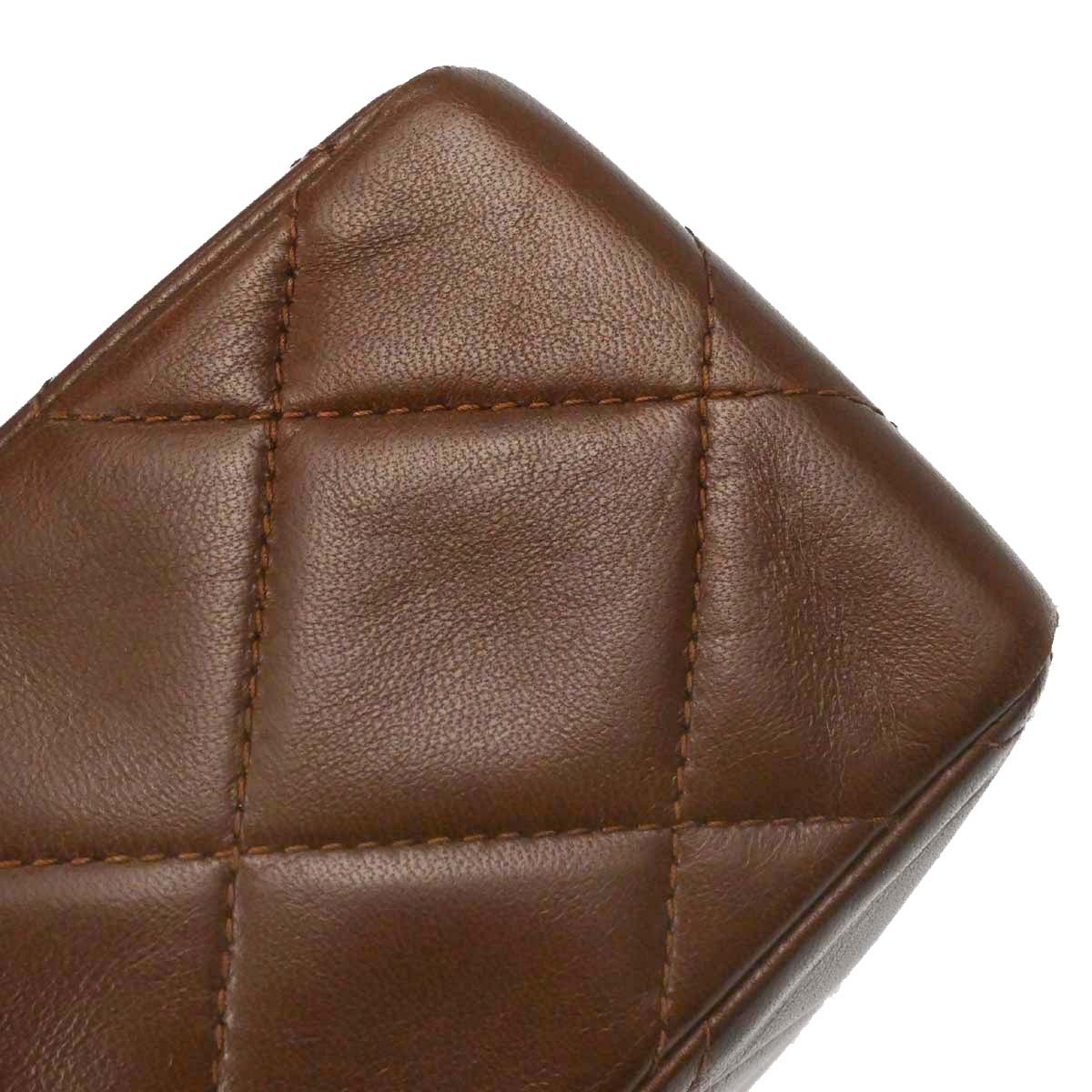 Chanel Brown Lambskin Shoulder Bag