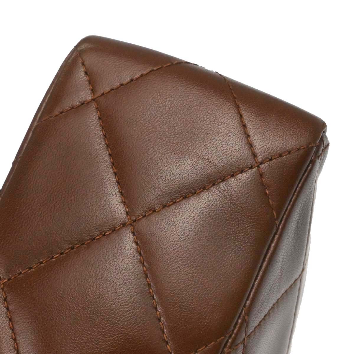 Chanel Brown Lambskin Shoulder Bag
