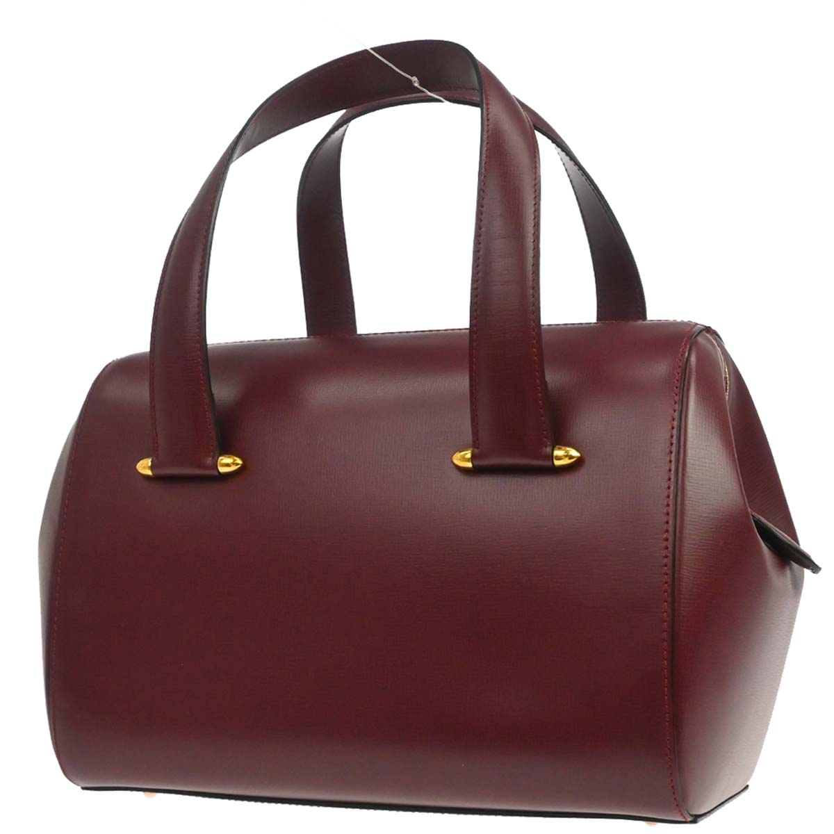 Cartier Bordeaux Leather Handbag