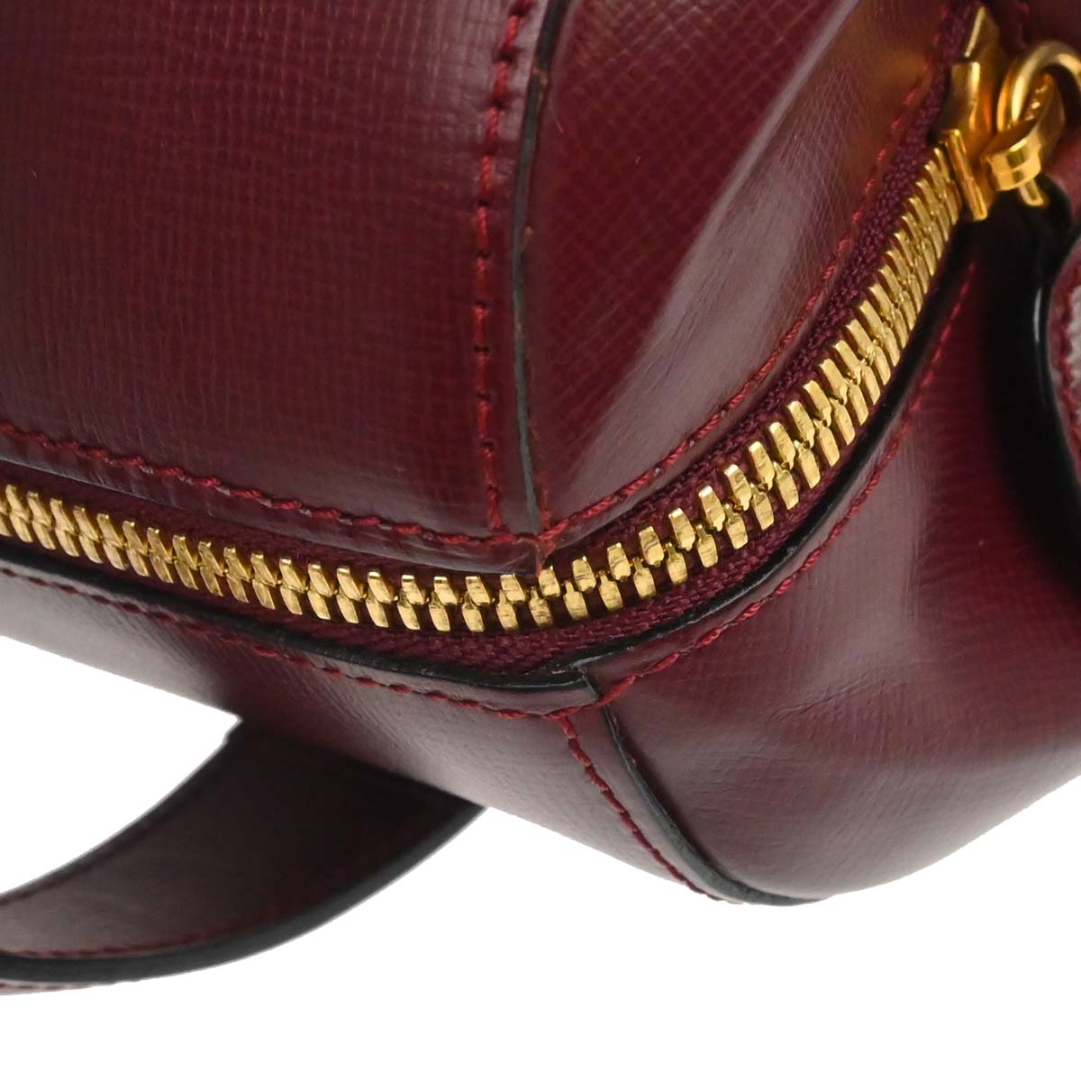 Cartier Bordeaux Leather Handbag