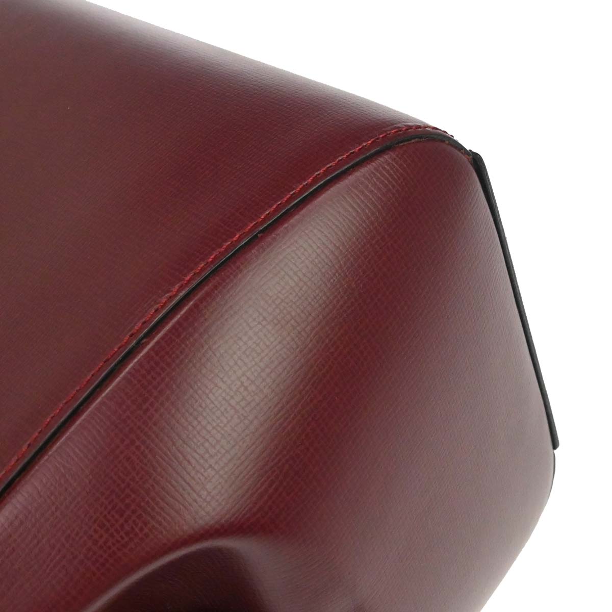 Cartier Bordeaux Leather Handbag