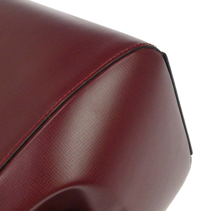 Cartier Bordeaux Leather Handbag