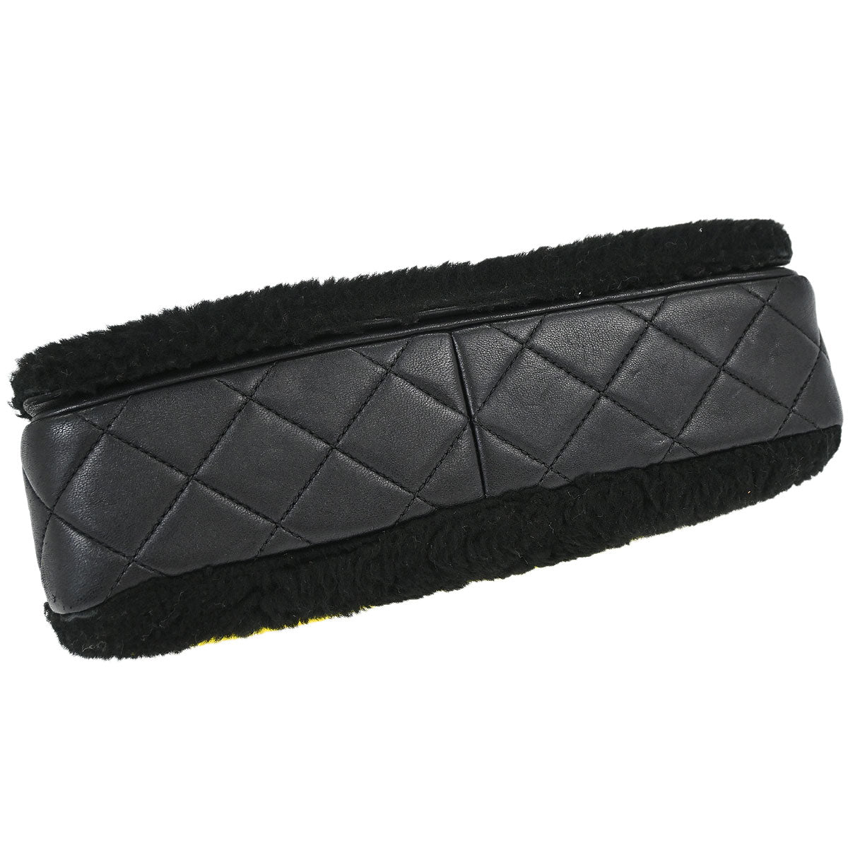 Chanel Black Shearling Supermarket Comic Flap Bag