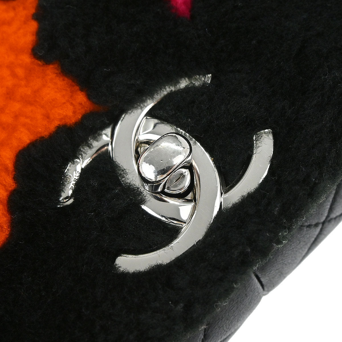 Chanel Black Shearling Supermarket Comic Flap Bag