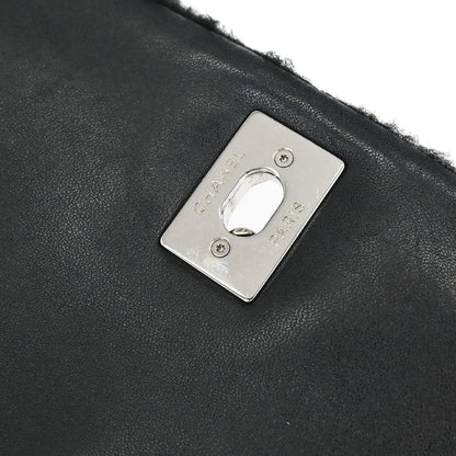 Chanel Black Shearling Supermarket Comic Flap Bag