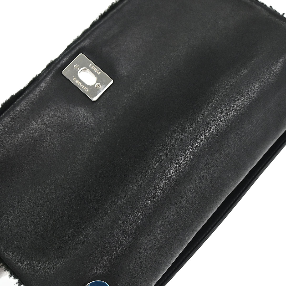 Chanel Black Shearling Supermarket Comic Flap Bag