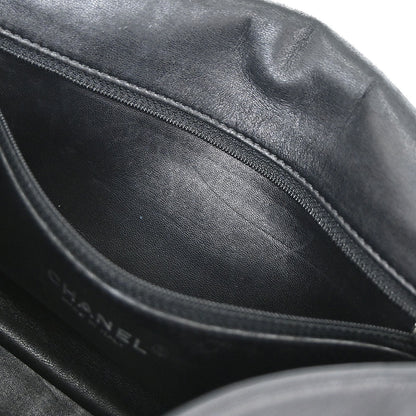 Chanel Black Shearling Supermarket Comic Flap Bag