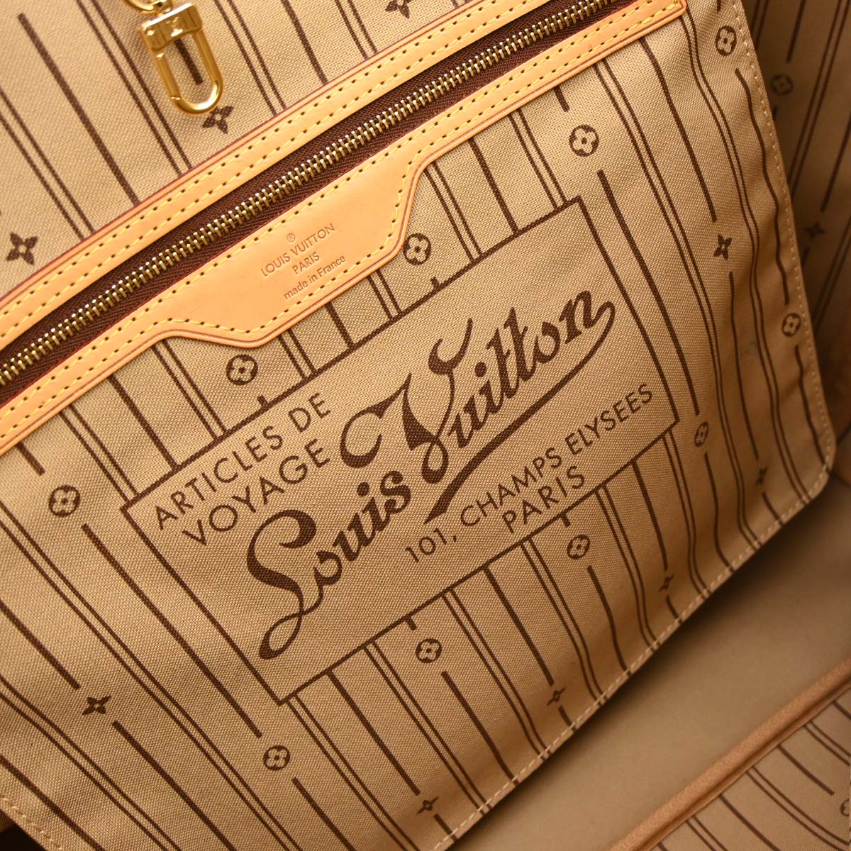 Louis Vuitton Monogram Neverfull GM Tote Bag M40157