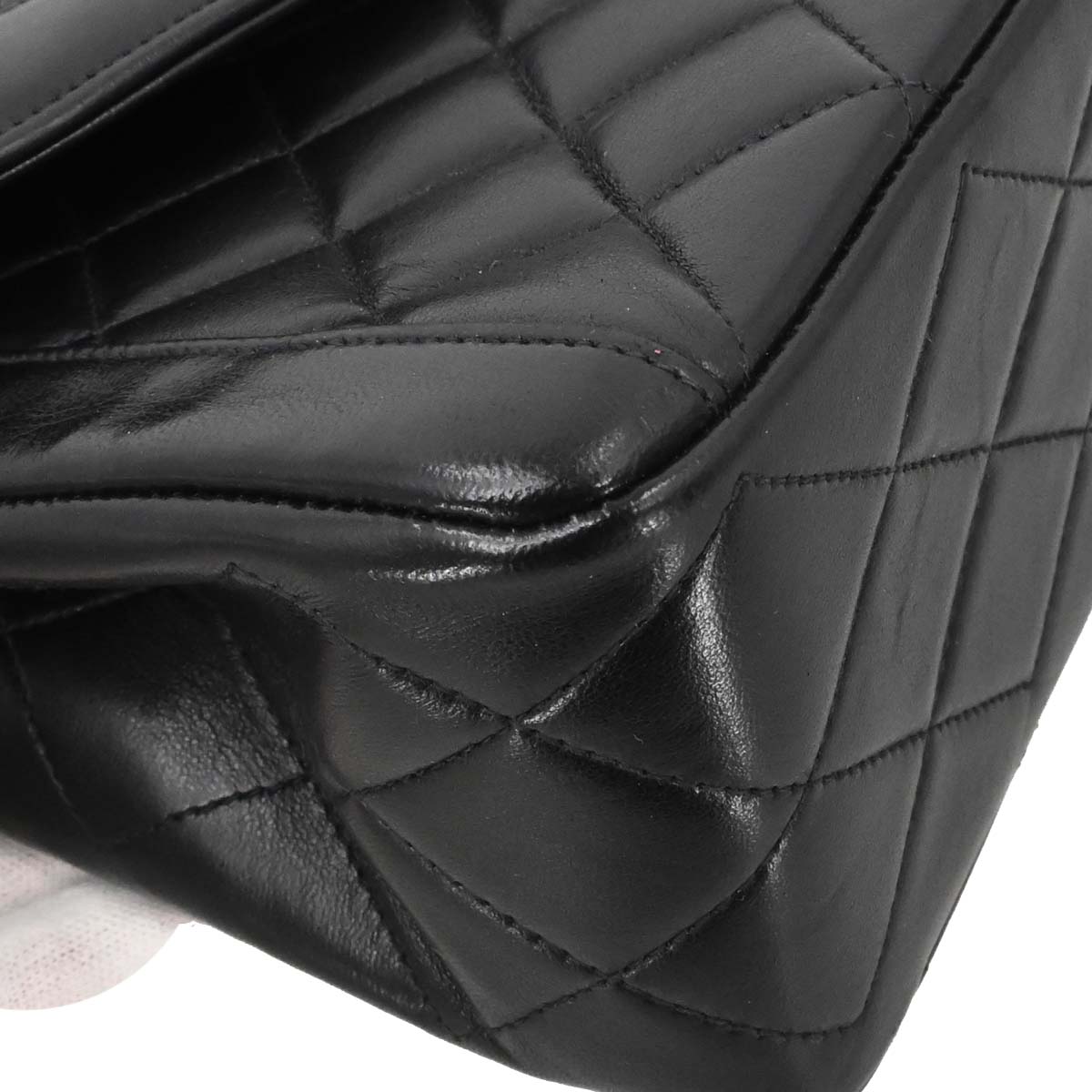 Chanel Black Lambskin Paris Shoulder Bag